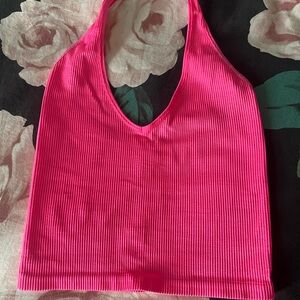 urban outfitters ribbed halter top